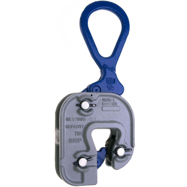 GX Structural Short Leg Plate Clamp, 4000 lbs. (2 tons), 1/16" - 7/8" Jaw Opening
