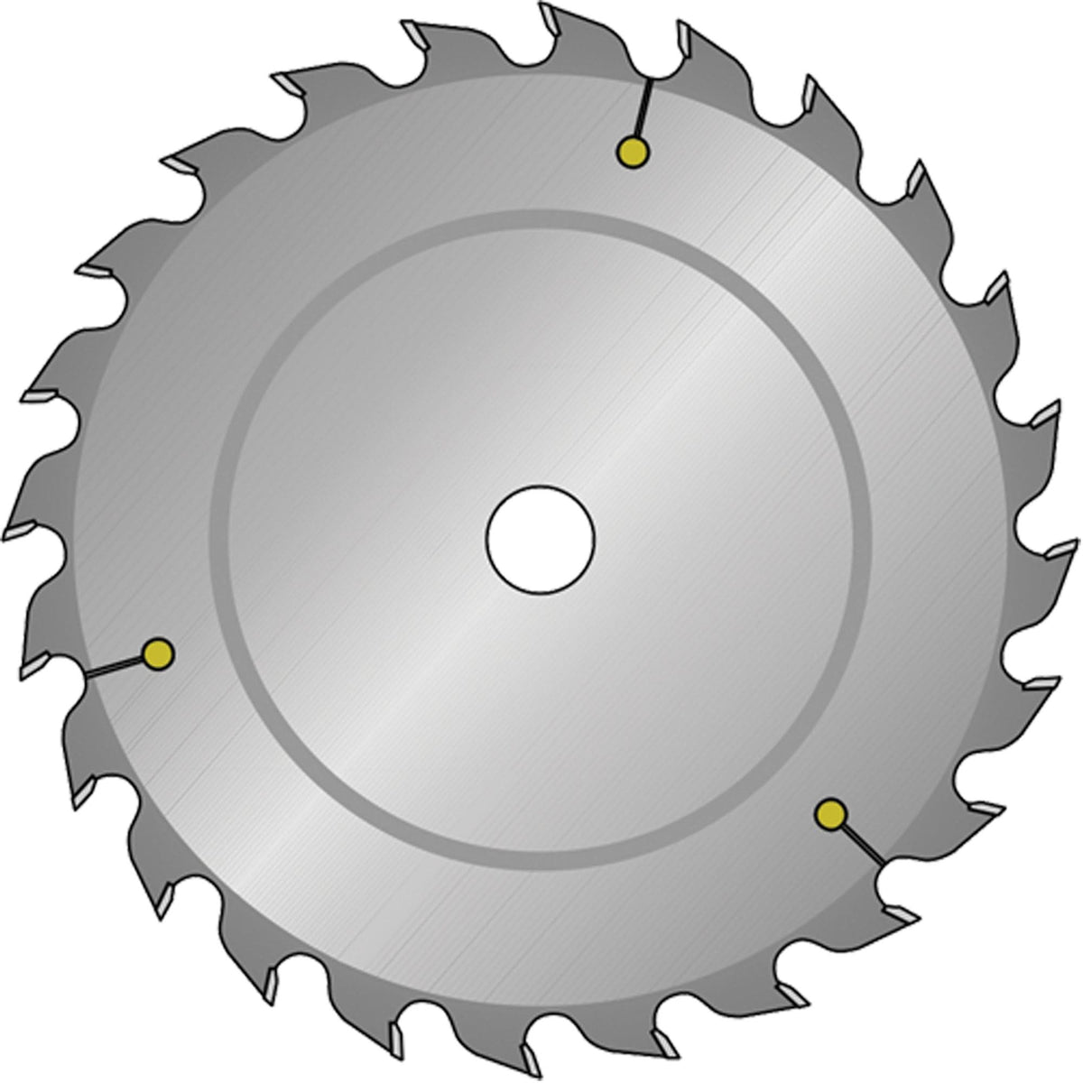 Industrial Saw Blade - Ripping, 9", 24 Teeth, Wood Use