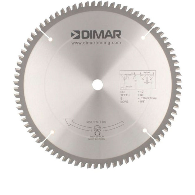 Contractor Saw Blades, 10", 80 Teeth, Non-Ferrous Use
