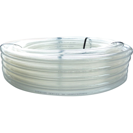 Tubing, Air/Water, 0.75" OD x 100' L, PVC, Clear, 45 PSI @ 20°C