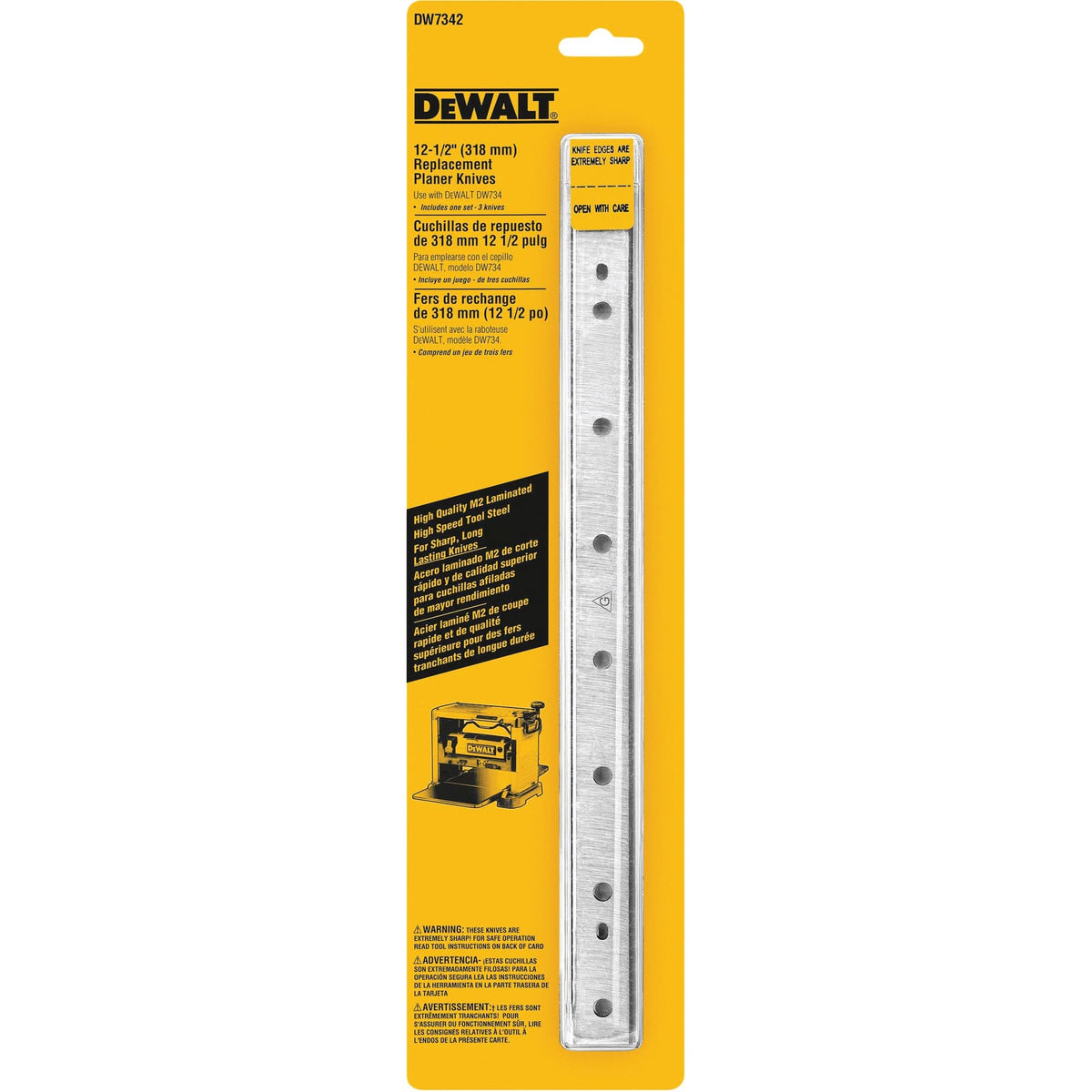 12-1/2" Disposable Reversible Planer Knives