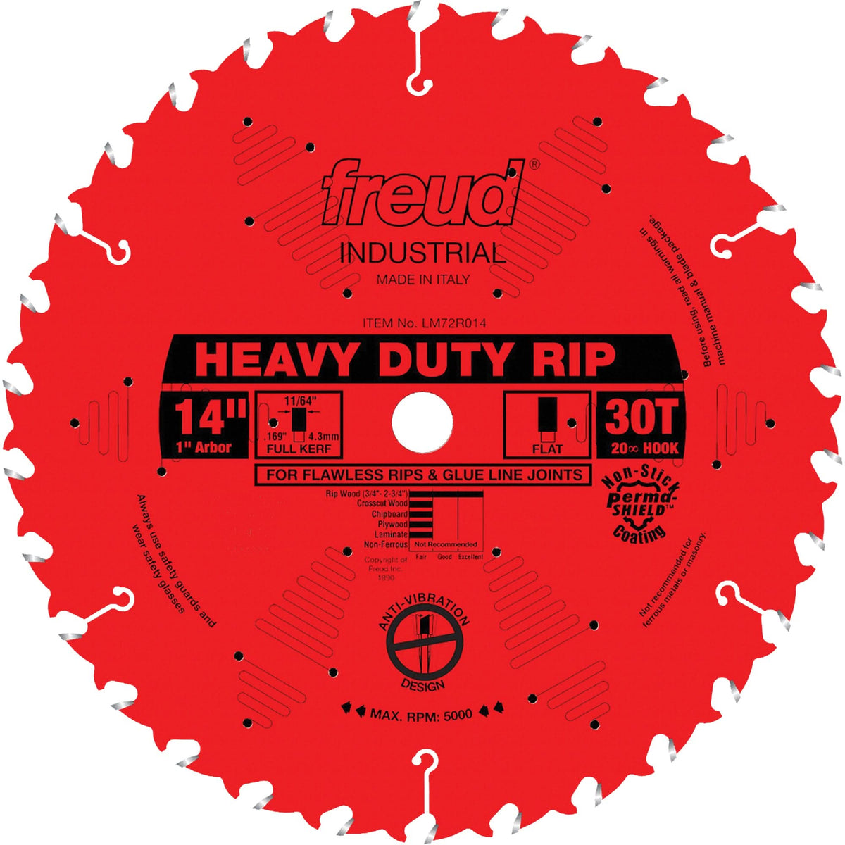 TCS Industrial Saw Blade - Ripping, 14", 30 Teeth, Wood Use