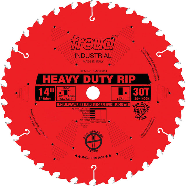 TCS Industrial Saw Blade - Ripping, 14", 30 Teeth, Wood Use