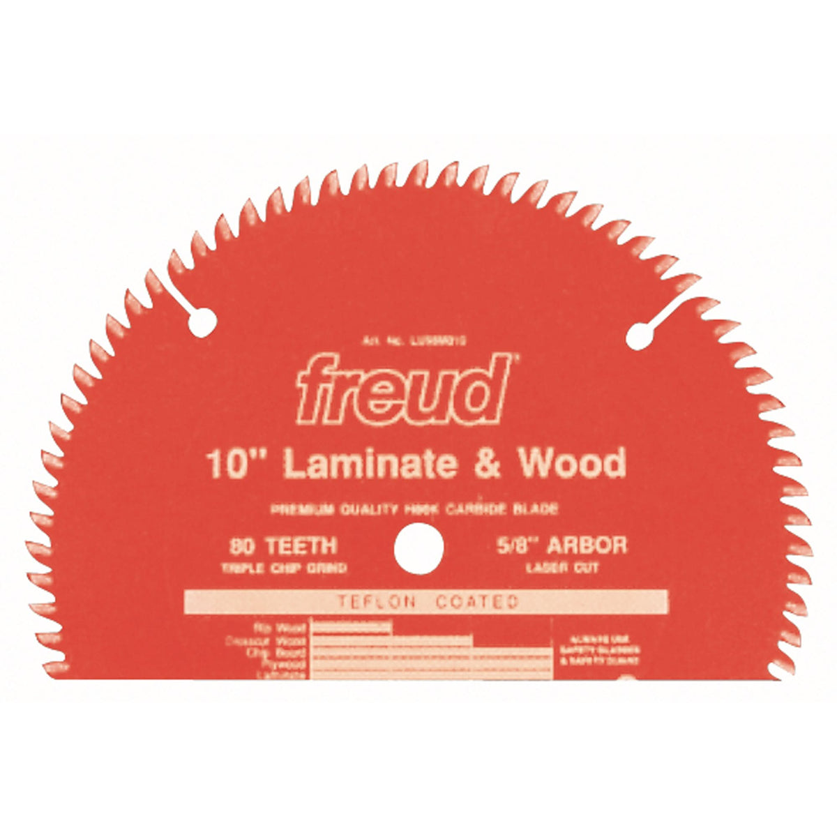 TCS Chipboard Industrial Blades, 10", 80 Teeth, Laminate Use