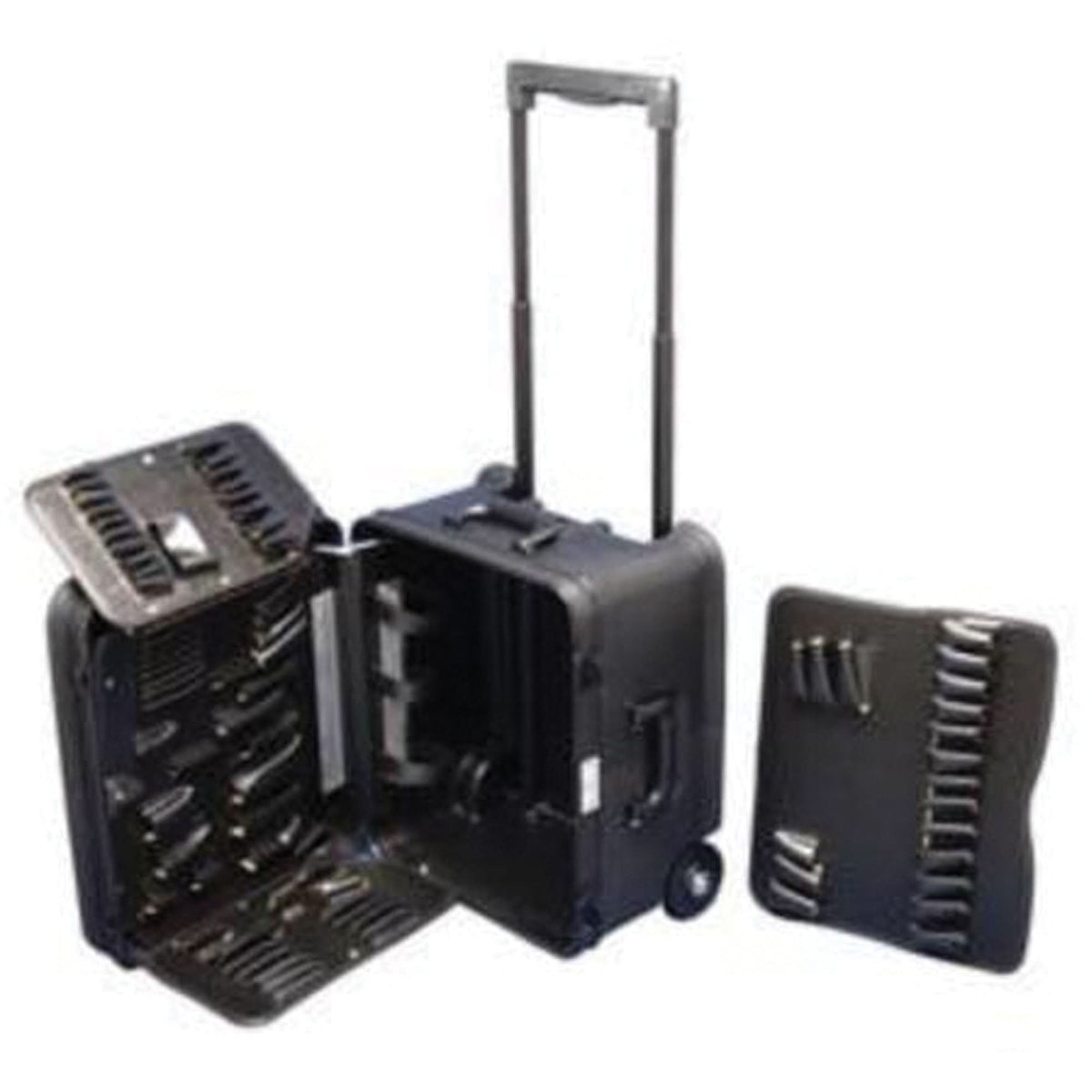 2-Wheel Service Tool Kit, 16-3/4" W x 13-1/2" D x 20" H, Black