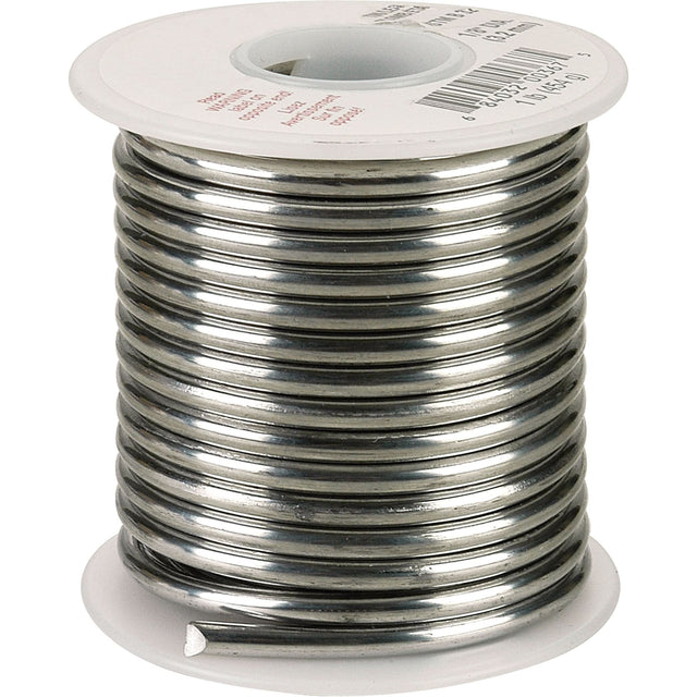 Common Solder, Lead-Based, 50% Tin 50% Lead, Solid Core, 0.125" Dia.