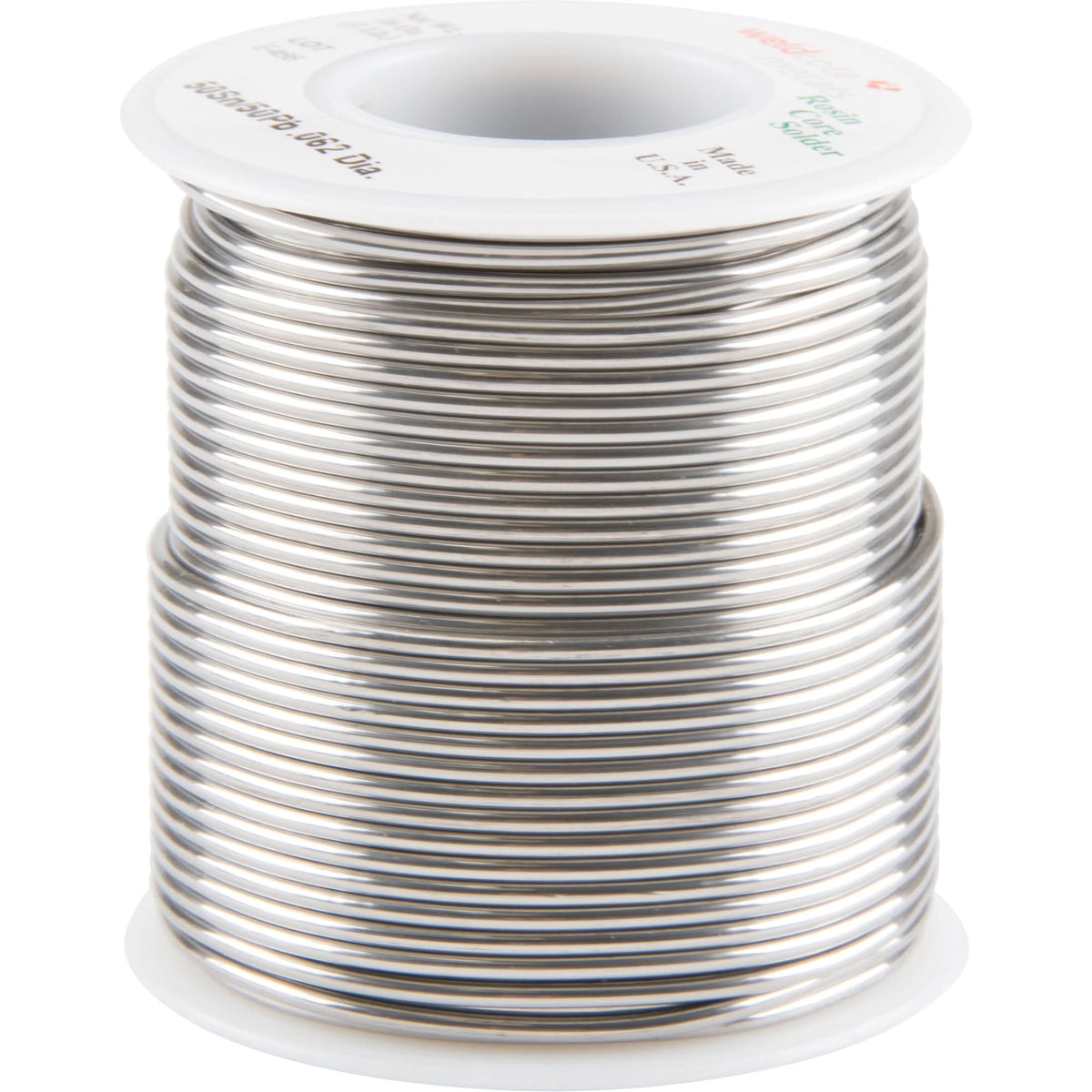 Common Solder, Lead-Based, 50% Tin 50% Lead, Rosin Core, 0.0625" Dia.