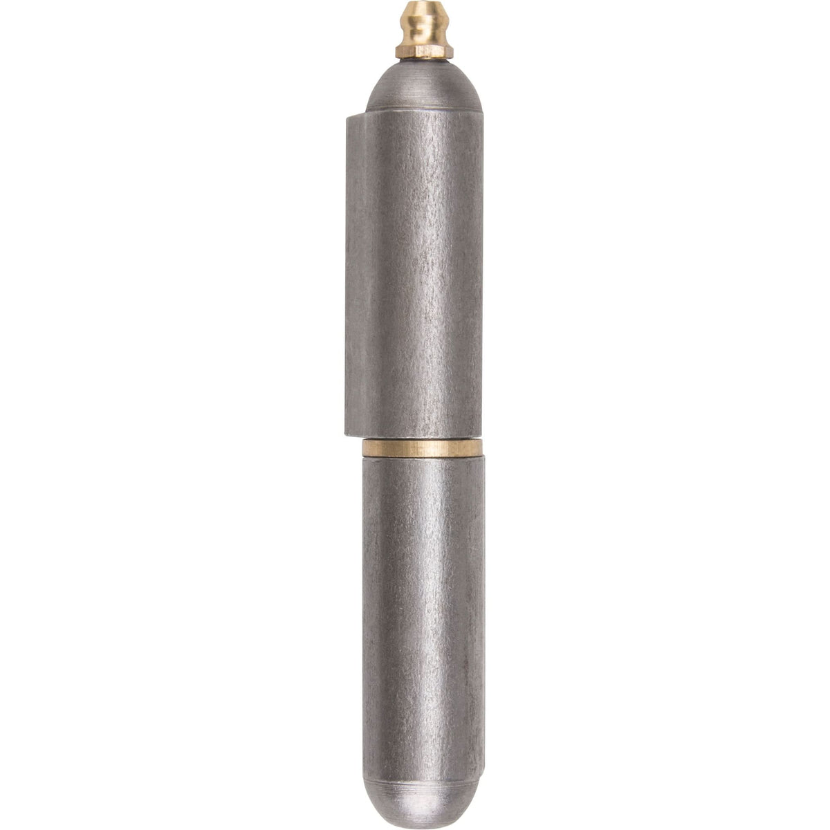 Weld-On Hinge, 0.63" Dia. x 3.937" L, Mild Steel w/Fixed Steel Pin