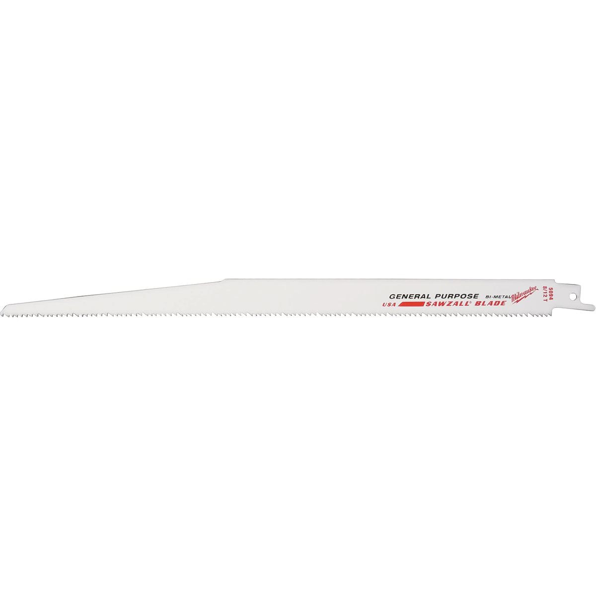 High Performance Super Sawzall® Blades, Bi-Metal, 8.5 TPI, 12" L x 3/4" W