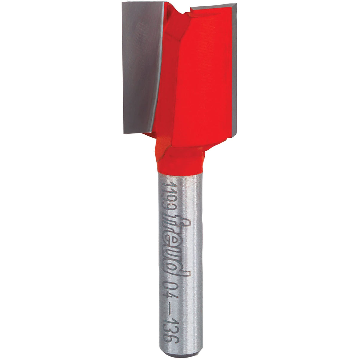 Freud Router Bit - Double Flute Straight Bit, 5/8" Dia., 7/8" H, 2-1/8" L, 1/4" Shank