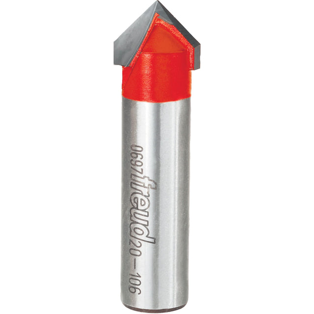Freud Router Bit - V Grooving Bit, 5/8" Dia., 1/2" Shank