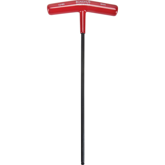 Individual Hex Keys - Metric, Ball End, 5 mm x 9.7" L, T Handle