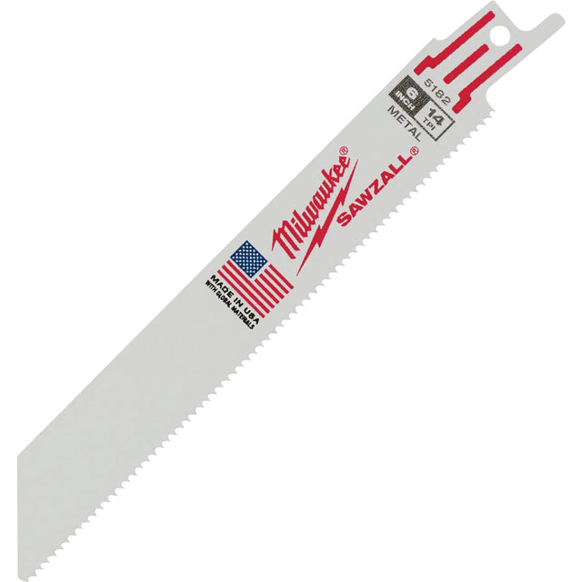 Sawzall® Blade, Bi-Metal, 14 TPI, 6" L x 3/4" W