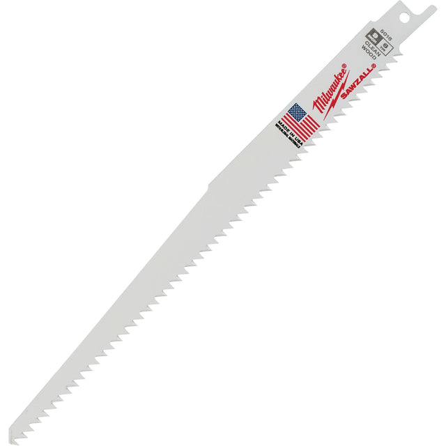 Fleam Ground Sawzall® Blade, Bi-Metal, 6 TPI, 9" L x 3/4" W