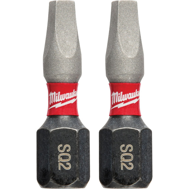 Shockwave™ Insert Bits, Square, #2, 1/4" Drive