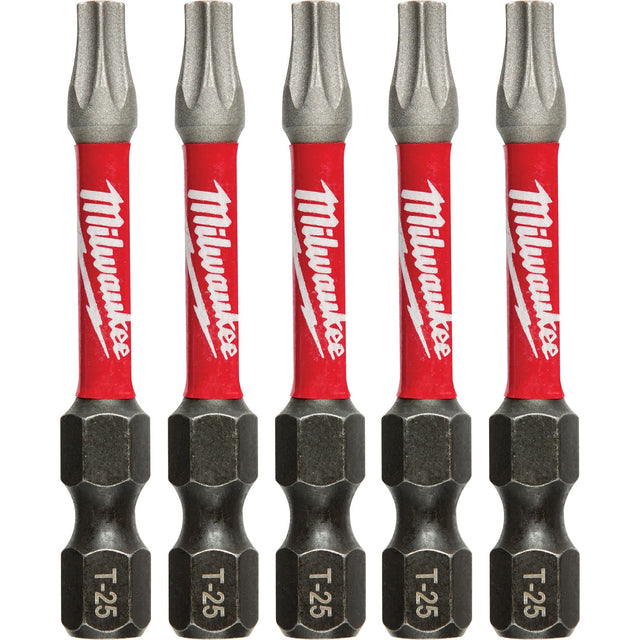 Shockwave™ Impact Power Bit, Torx, T-25 Tip, 1/4" Drive Size, 2" Length