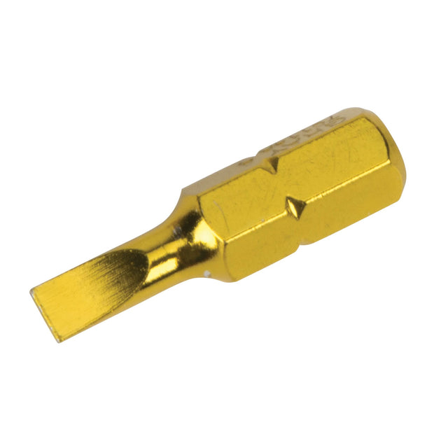 Screwdriver Bit, Slot, 4, 1/4" Drive