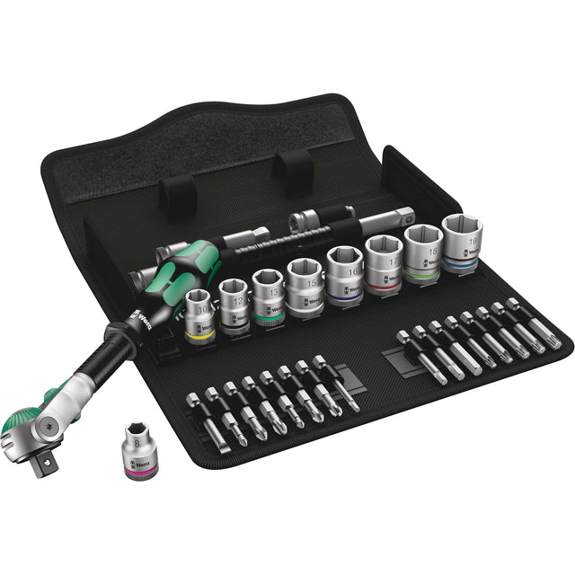 Zyklop Metric Speed Ratchet Set, 29 Pcs, 3/8" Drive Size