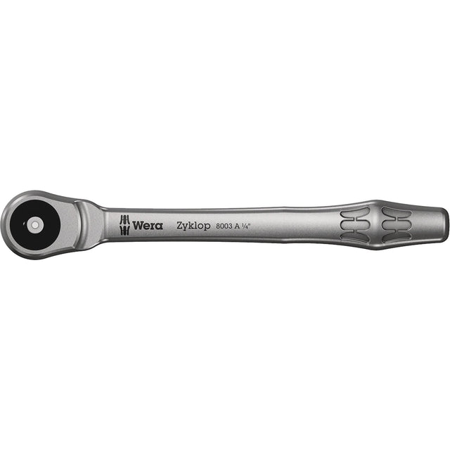 Zyklop Metal Ratchet 1/4 Push Through , 1/4" Drive, Plain Handle