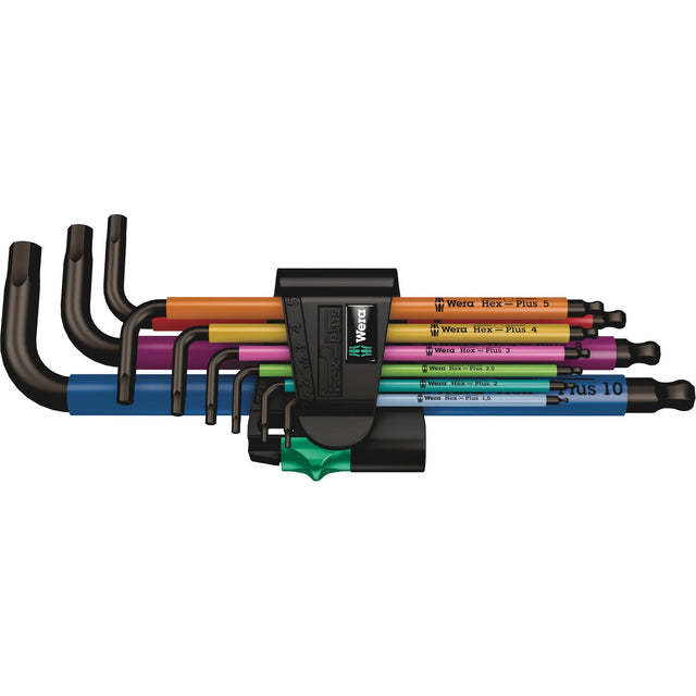 Hex Plus Key Set, 9 Pcs., Metric