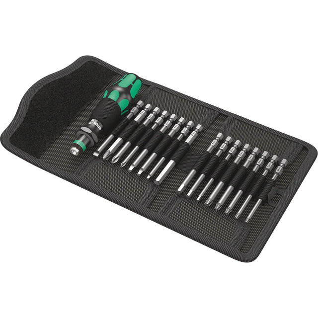 Kraftform Kompakt 60 Screwdriver & Bit Set 17-PC, 6-3/32" L, Plastic Handle