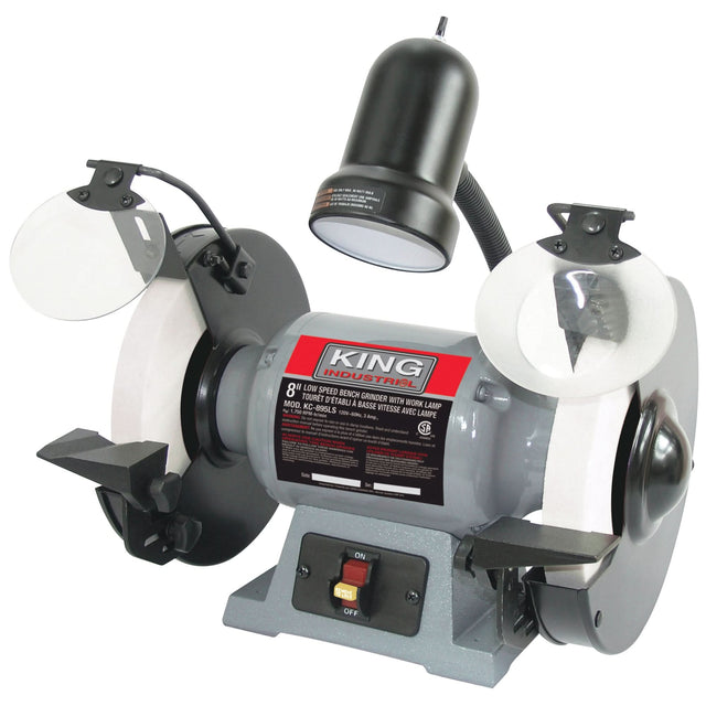 Bench Grinder, 8" Wheel Diameter, 1/2 HP, 1750 RPM