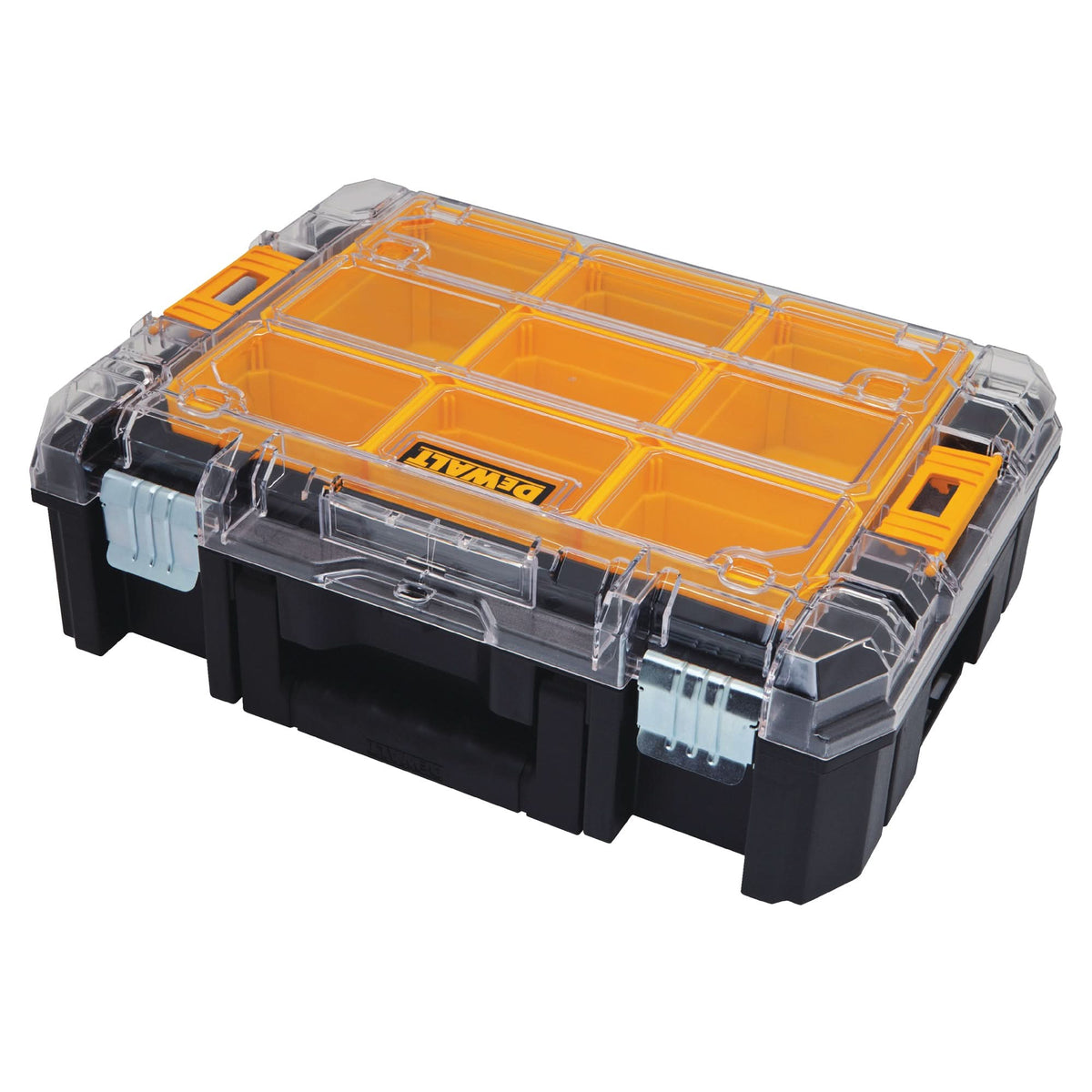 TSTAK® V Organizer with Clear Lid, 17-1/4" x 13" x 6", Black
