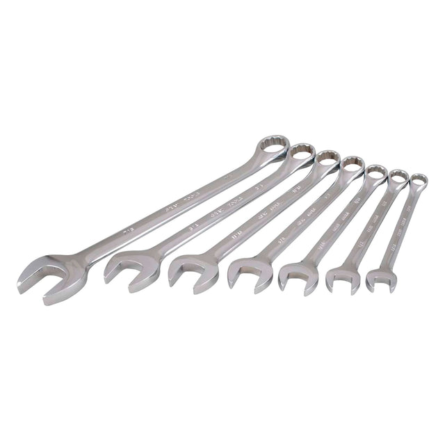 Wrench Set, Combination, 7 Pieces, Imperial