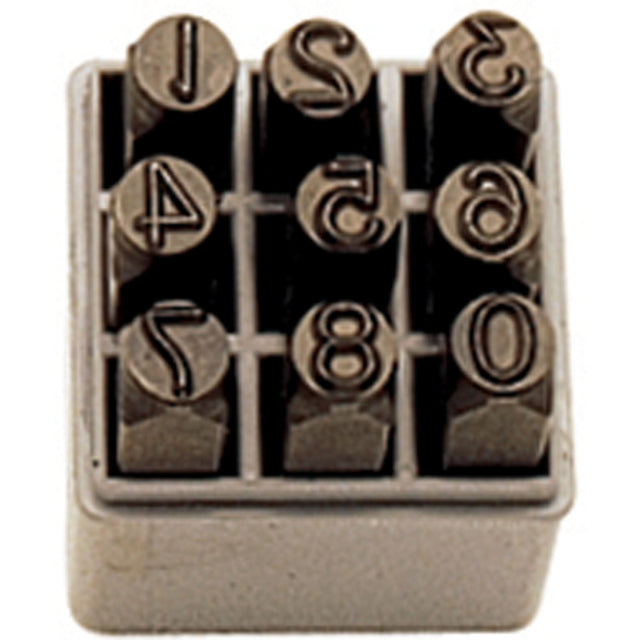 Number Hand Stamp Set, 9 Pieces