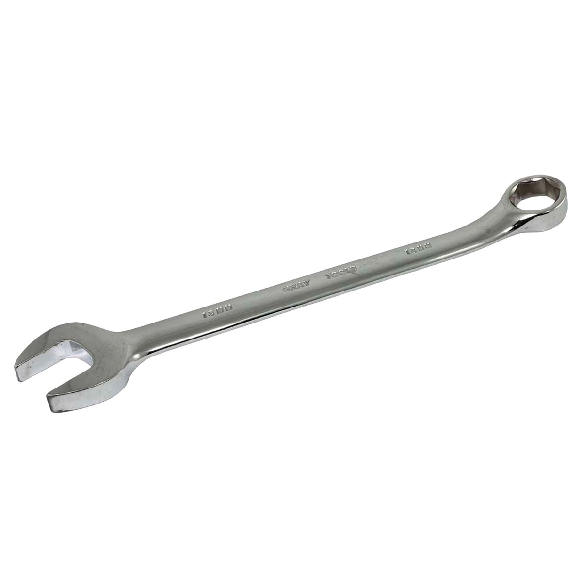 Combination Wrench, 6 Point, 18 mm, Chrome Finish