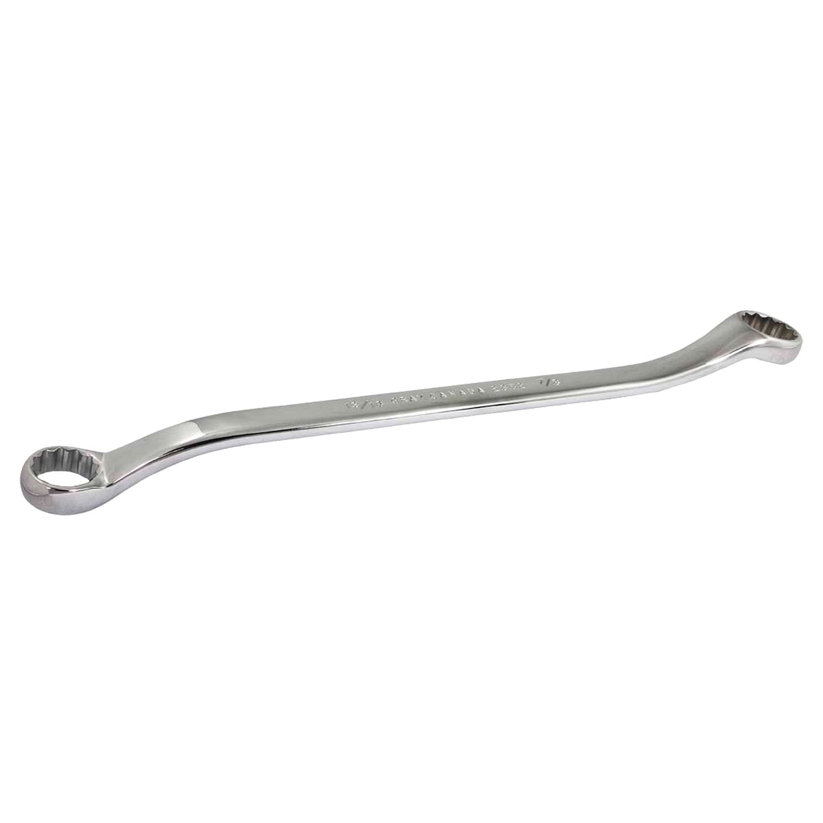 Box Wrench, 12 Point, 13/16" x 7/8", 15° Offset, Chrome Finish