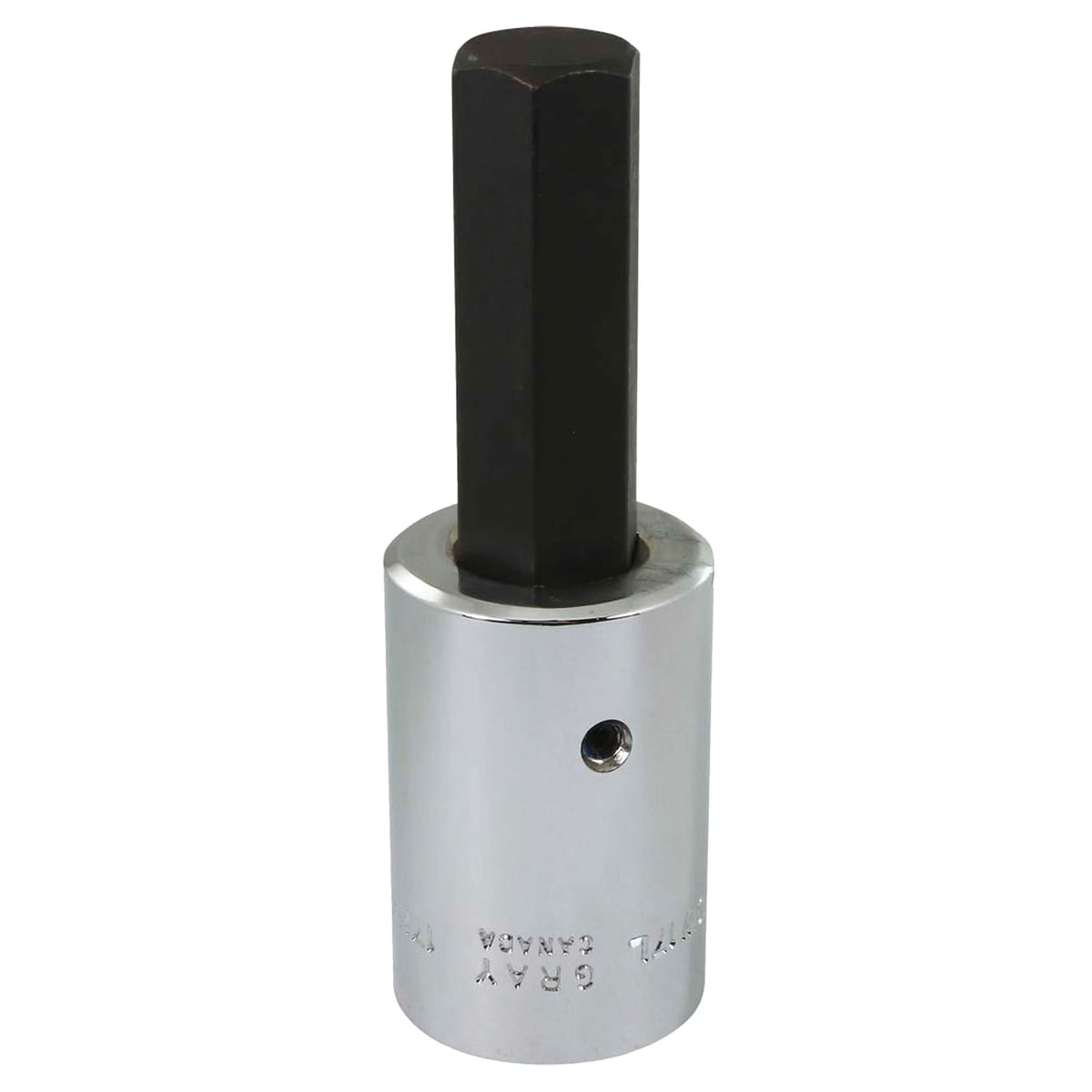 Bit Socket, Hex, 17 mm x 101 mm L, 1/2" Square Drive Drive