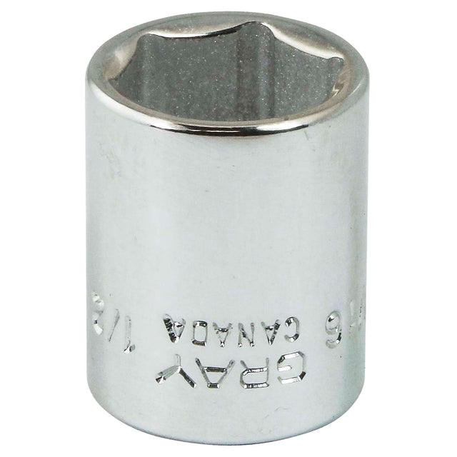 Socket, 1/2", 1/4" Drive, 6 Points