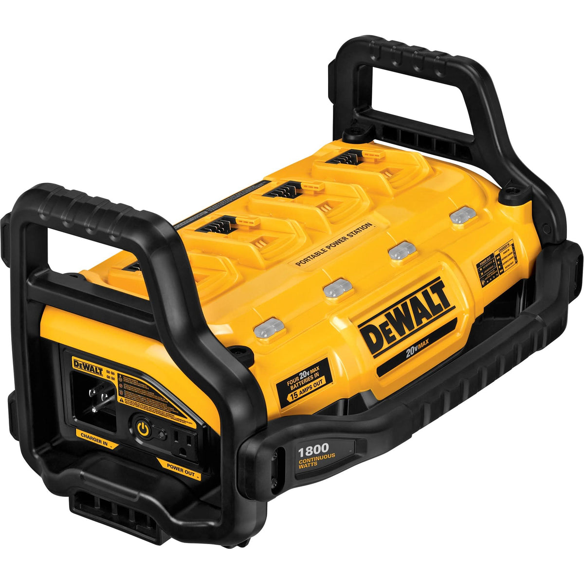1800 Watt Portable Power Station And Parallel Battery Charger, 20 V, Lithium-Ion