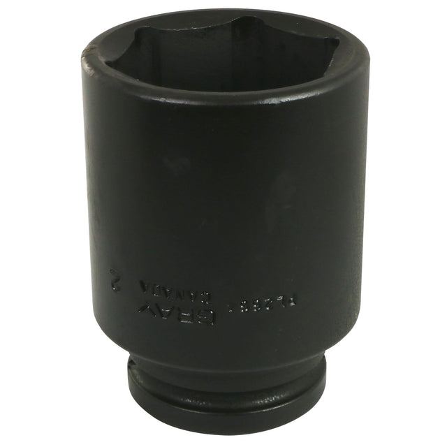 Socket, Impact, 2-1/2", 3/4" Drive, 6 Points, Deep
