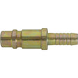 1/2" Hose Barb Plug, Zinc Plated Steel