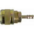 Automax 1/4" Hose Barb Quick Coupler, Brass