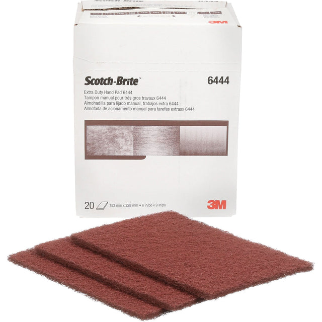Scotch-Brite™ Extra-Duty Hand Pad, Aluminum Oxide, 9" x 6", Fine Grit
