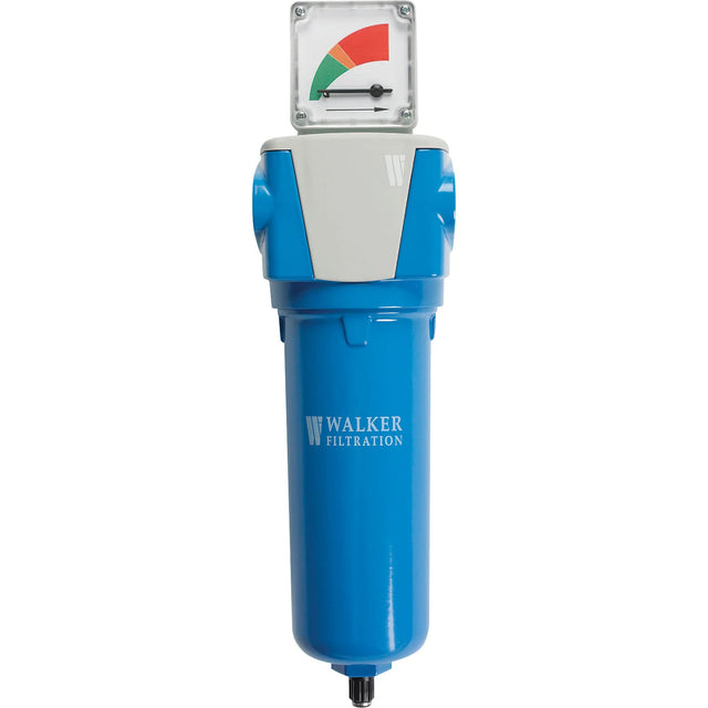 Coalescing Pre-Filter with Differential Gauge, Standard, 3/4" NPT, Automatic Drain, For Dust/Particles