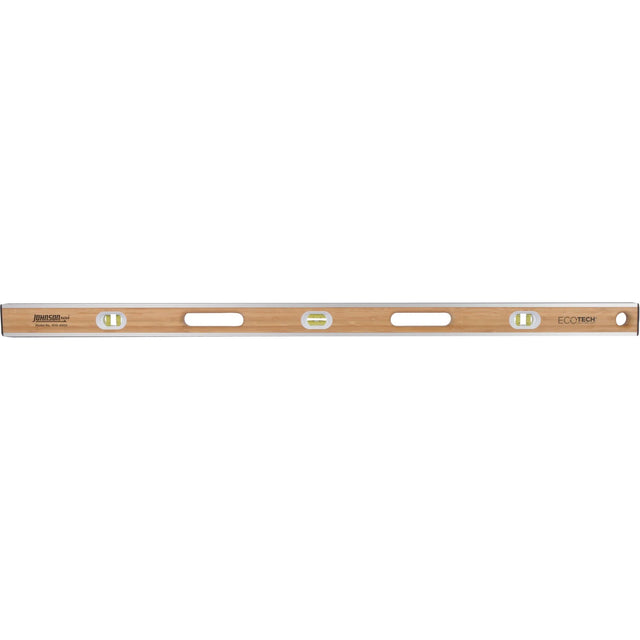 Eco-Tech®  Bamboo Level, I-Beam, 48" L, Wood, 3, Non-Magnetic