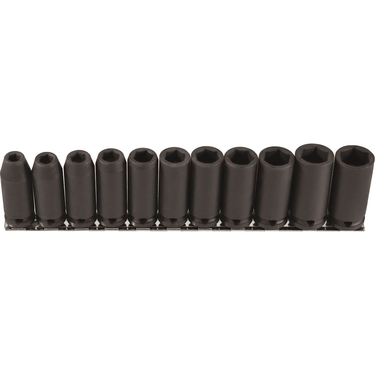 Long Socket Set, 11 Pcs, Impact, 3/8" Drive Size, Deep