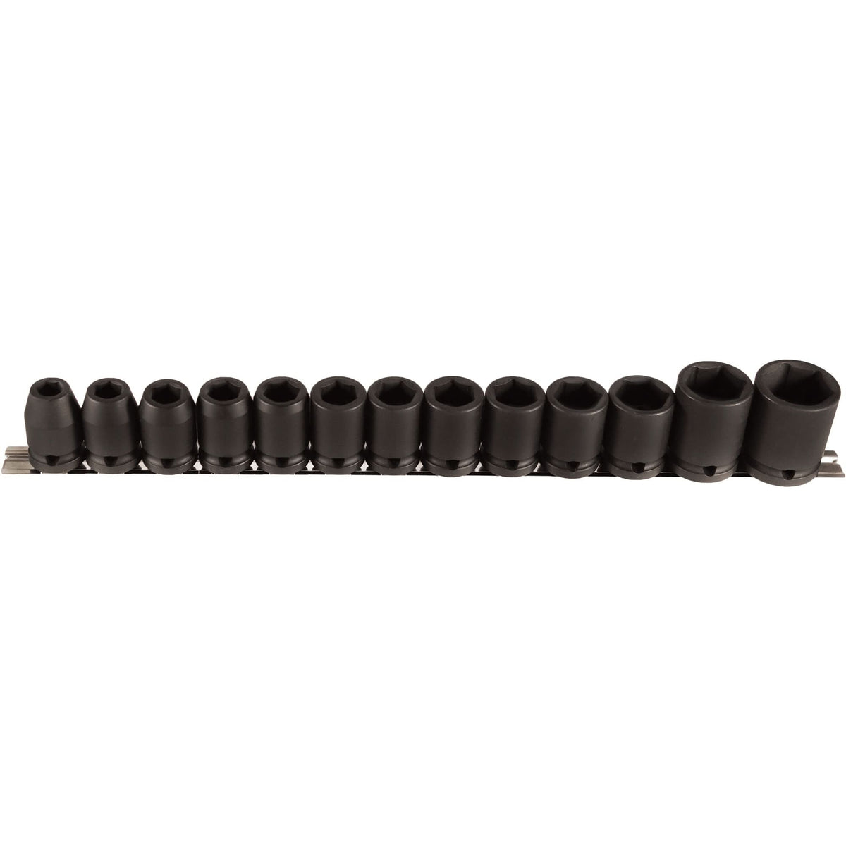 Socket Set, 13 Pcs, Impact, 1/2" Drive Size