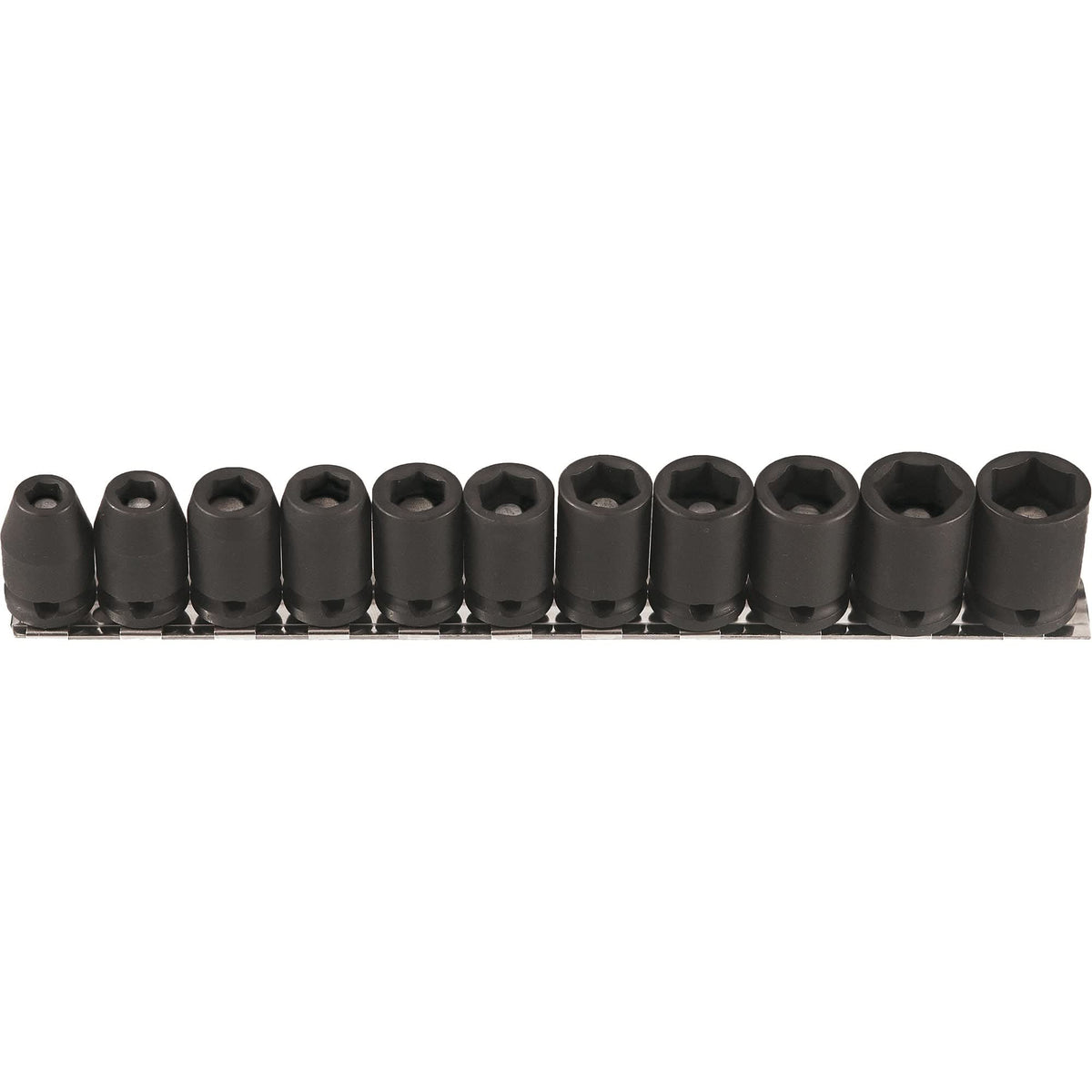 Magnetic Socket Set, 11 Pcs, Impact, 3/8" Drive Size