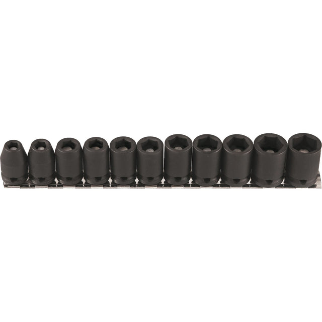Magnetic Socket Set, 11 Pcs, Impact, 3/8" Drive Size
