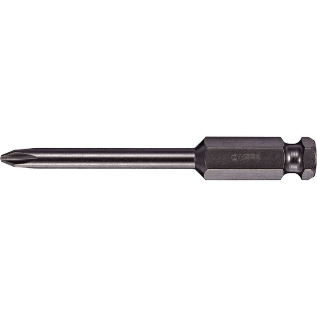 Power Bit, Phillips, #4 Tip, 7/16" Drive Size, 3-1/2" Length
