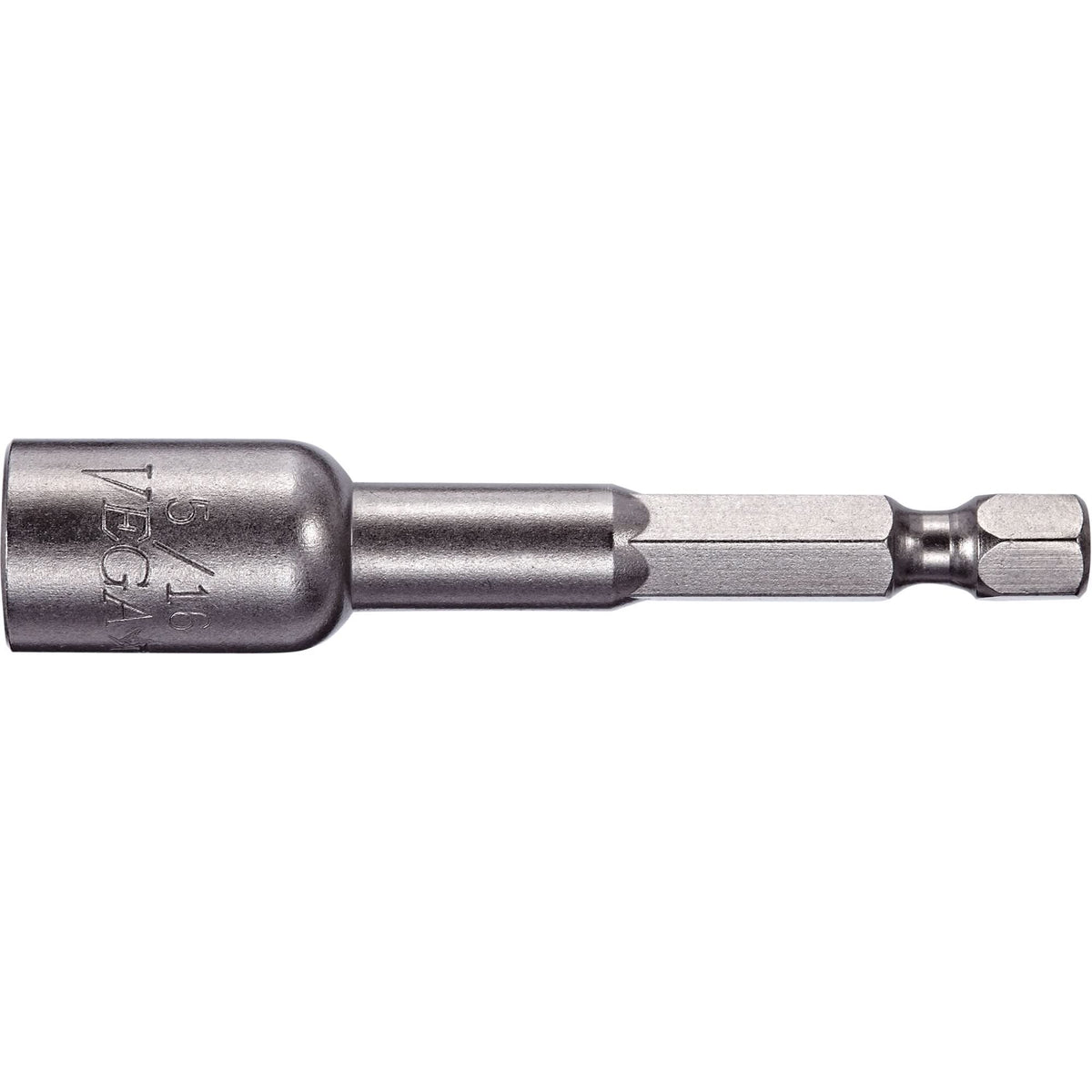 Nutsetter, 5/16" Tip, 1/4" Drive, 2-9/16" L, Magnetic