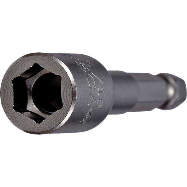 Nutsetter, 5/16" Tip, 1/4" Drive, 2-9/16" L, Non-Magnetic
