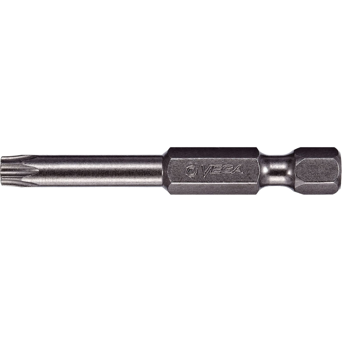 Power Bit, Torx, T-27 Tip, 1/4" Drive Size, 6" Length