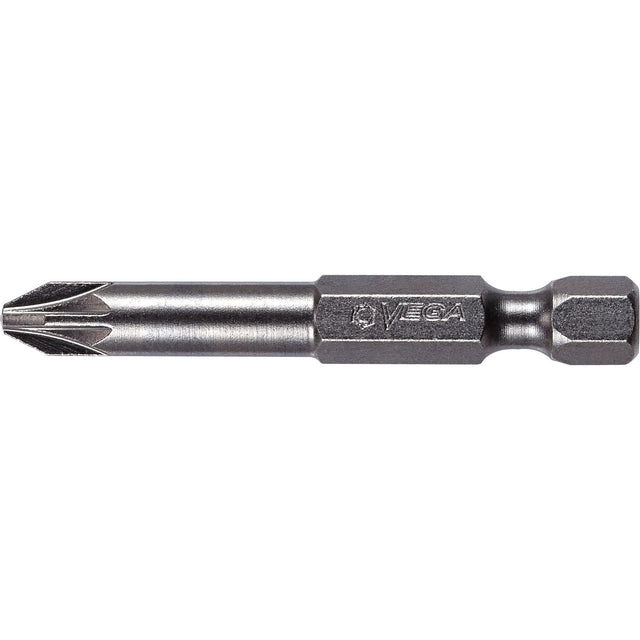 Power Bit, Pozidriv, #2 Tip, 1/4" Drive Size, 6" Length