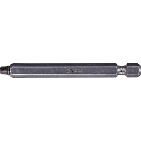 Two-Piece Construction Power Bit, Square, #2 Tip, 1/4" Drive Size, 4" Length